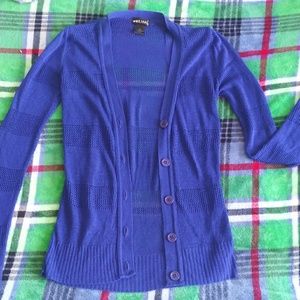 Wet seal blue cardigan